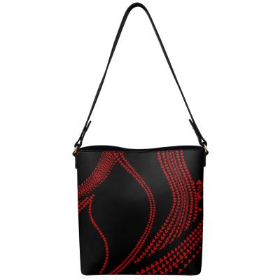 China New Arrival Polynesian Samoan Tribal Design Logo Fancy Bucket Bags Custom Made High Quality 2021 for sale