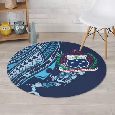 China 2021 Polynesian Samoan Tribal Design Washable Custom Premium Soft Fluffy Rug Area Rugs For Bedroom Sofa Floor Living Room for sale