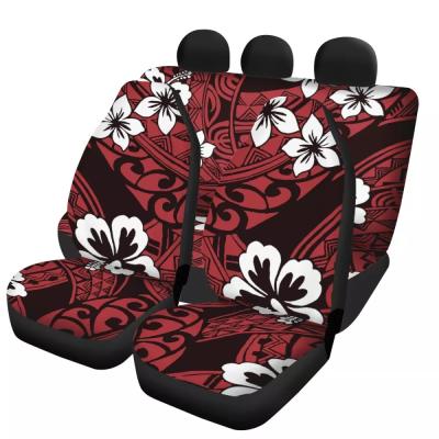 China 2021 Washable Brand New Polynesian Samoa Tribal Printed Anti-Slip Car Seat Covers For Women And Men Custom Car Seat Covers Universal for sale