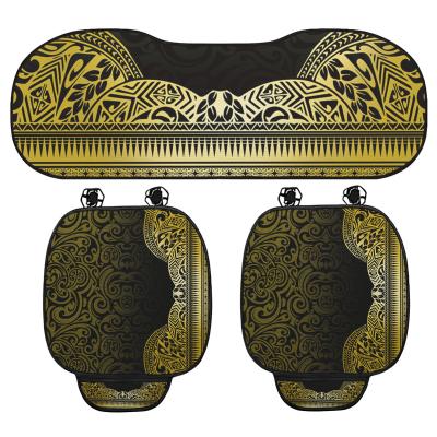 China 2021 Hot Sales Washable Polynesian Samoan Tribal Design Foam Back Seat Massage Chair Cushion Pad Office Massage Pad for sale