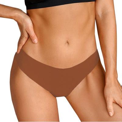 China Antibacterial Women's Mid Waist Underwear Ladies One-Piece Laser Cut Underwear Seamless Panties for sale