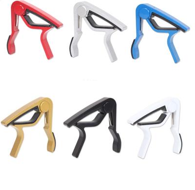 China Hot Selling Wholesale Metal Acoustic Guitar Capo Aluminum Alloy Metal Flange Colorful GUITAR Capo Customized for sale