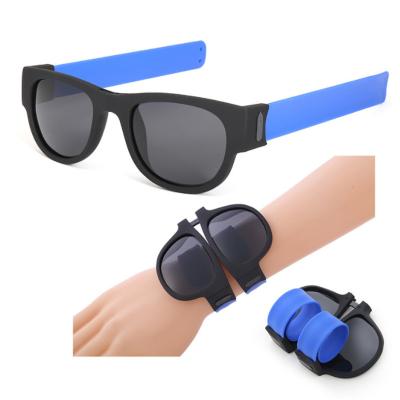 China Fashion Wristhand Sunglasses Folding Sports Sunglasses Fashion Anti-UV Polarized Sunglasses Outdoor Sports Cycling Portable Folding Sunglasses for sale