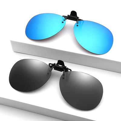 China Cheap Driver Protection Fashion Sunglasses Amazon Hot Sale Clip On Lens Custom Logo Stock Polarized Clip Sunglasses Sun Glasses Around Sun Clips for sale