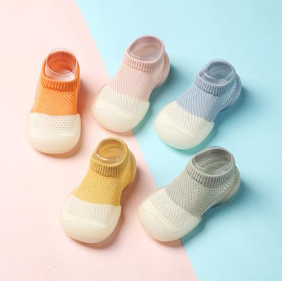 China Sporty Candy Color Pure Cotton Baby Socks Shoes Baby Toddler Socks Indoor Kids Anti Slip Socks for sale