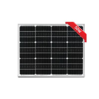 China Best Price Solar Panel PV Panels 12V 80W 60W 50W 30W Model / Mono Solar Panel 182mmx182mm for sale