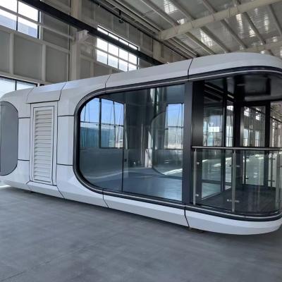 China Multifunción de alta moda de lujo Casas pequeñas Prefabricadas Móvil cápsula espacial personalizada tamaño 2 dormitorio contenedor hogar en venta