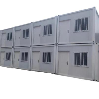 China Huis gegalvaniseerde staalstructuur broodje paneel 20ft 40ft container huis modern prefab flat pack woonhuis container Te koop