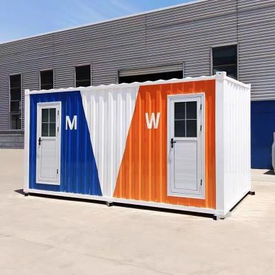 China Scandinavian Design Style Customized Portable Mobile Public Toilet Folding Camping Luxury Portable Site Toilet for sale