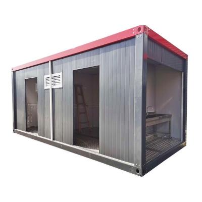 China Security Door Mobile Restroom Toilet Wc Sink Easy Assembly Lightweight Temporary Mobile Toilet Made from Container Material for sale