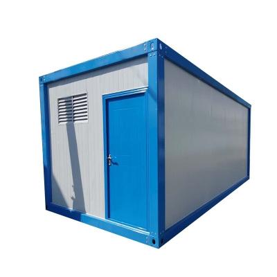 Chine Salle de bains extérieure préfabriquée Container portable Toilette 20ft Chambre individuelle avec toilette publique Panneau sandwich Cadre en acier à vendre