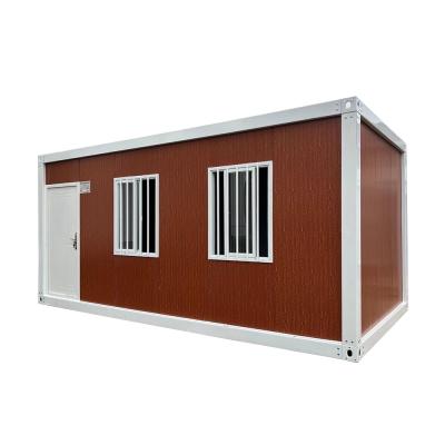 Chine Expédition de conteneurs Couleur personnalisée Petite maison préfabriquée moderne 20 pieds 40 pieds Modulaire maison de conteneurs préfabriquée avec toit à vendre