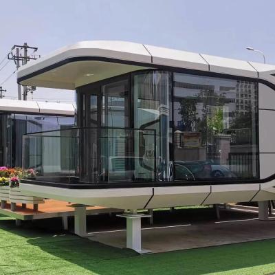 China Casa cápsula de espacio prefabricada al aire libre para hotel en contenedores de 20'/40' en venta