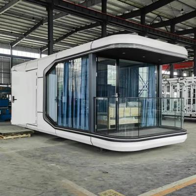 China Capsula espacial comercial Casa móvil personalizada Capsula para casas de contenedores de acero en venta