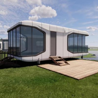 China Resort turístico Villa móvil prefabricada cápsula espacial Casa pequeña con tamaño personalizado y baño Hotel modular en venta