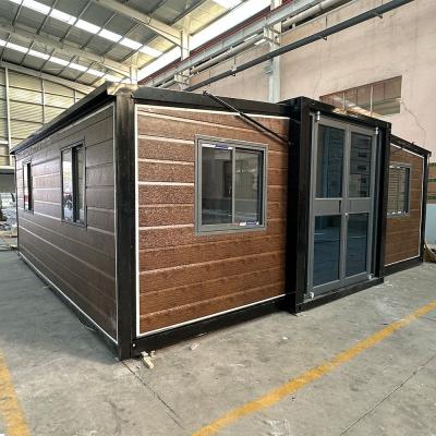 China Flexible Montage Installation 20ft Schnellbau Containerhaus Ausweitung Wasserdichtes Lichtrahmen Vorgefertigtes Mobiles Kleinhaus zu verkaufen