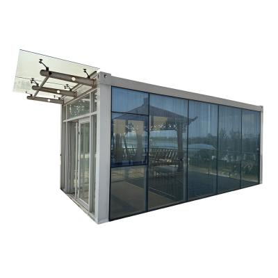 China Cor personalizada Montagem fácil Container de armazenamento embalado plano Casa de contêineres modulares pré-fabricadas à prova de furacão à venda