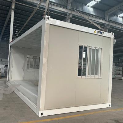 China Fast Installation Sandwich Panel Mobile Prefab 20 40 Ft Waterproof Fireproof Folding Container House for Work Site Office for sale