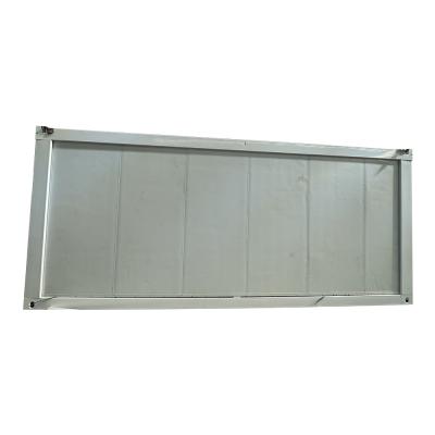 China Casas plegables prefabricadas modulares 20/40 pies Cuadro de acero personalizado Contenedor de oficina para temporales con puerta de seguridad en venta