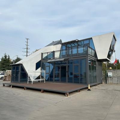 China Modern Design Style Steel 40 Ft Quick Installation Prefab Container House Flat Pack Fire-Proof Modular Container House for sale