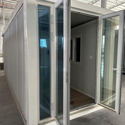 China Insulated Sandwich Panel Steel Frame Rectangle Prefab Container House Easy Install 20ft 30ft 40ft Tiny House Container for sale