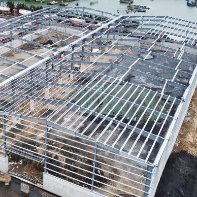 China Customized Easy To Install Prefabricated Steel Construction Warehouse Steel Structure Building with Q235/Q355 Steel Metal Structure for sale