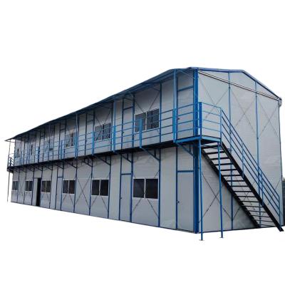 China Baja en carbono Prefabricado Casa de aves de corral Panel de sándwich 20 pies Casas de acero Casa prefabricada de aluminio Ventana en venta