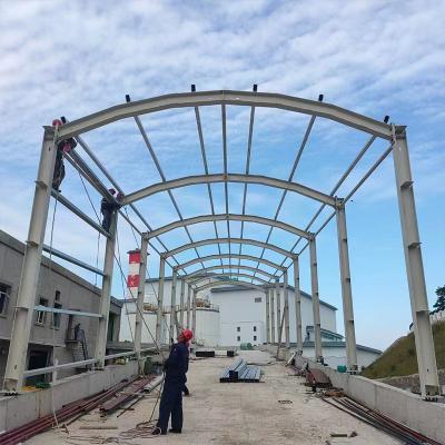 China Steel Structure Large-span Warehouse Steel Building Workshop Prefabricated Warehouse for Plant with Competitive ROUND for sale