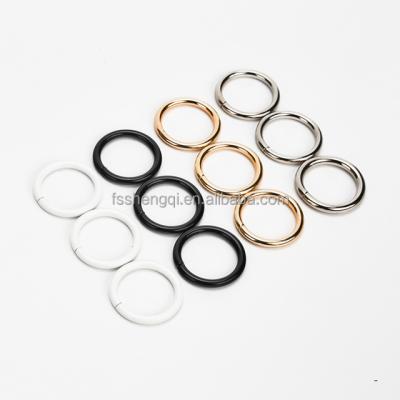 China Sturdy And Durable Amazon Warehouse Stain Universal Durable 25mm O Ring Metal For Handbags Black Gold Metal O Ring for sale