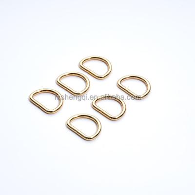 China Wholesale Sturdy and Durable Bag Accessories Handle D Ring Iron D-Ring Buckle Custom Gold Metal D-Ring for Handbags for sale