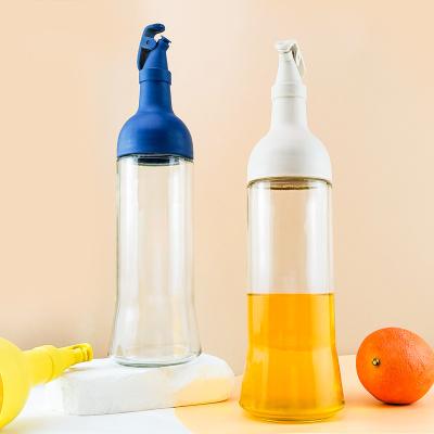 China Wholesale Food 500ml Oil Dispenser Glass Bottle For Kitchen Soy Sauce Vinegar Dispenser Bottle Oil Container With Spout Spout for sale