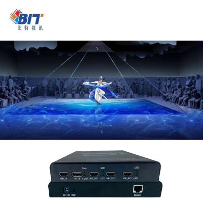 China Favorite KTV 1in 4 room client support 4k videowall controller 1x3 4k uhd videowall controller for sale