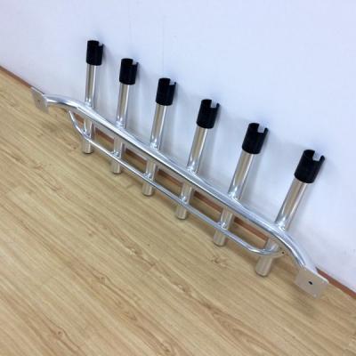 China 15 Degree 6 Aluminum Aluminum Boat Fishing Rod Holder Rack for sale