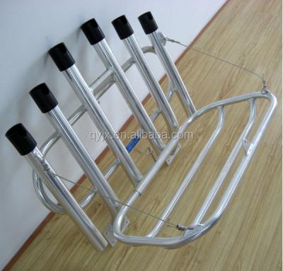 China Aluminum Foldable Fishing Boat Rod Holder Rack 33X28X7