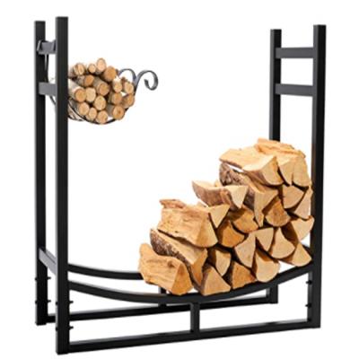 China Heavy Duty Firewood Racks 3 Log Feet Indoor / Outdoor Racks With Kindling Rack Cq156 for sale