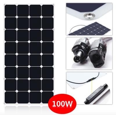 China Smallest 130W Thin Flexible Solar Panels For Camping / Travel Tourism Car for sale