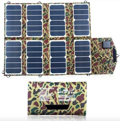 China Fashional USB Solar Panel Portable Charger 52W Auto Stop Protection for sale