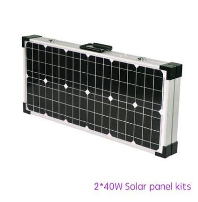 Chine 2 kits de panneau solaire de X 40W pour camper, le CEI des piles solaires TUV de Sunpower à vendre