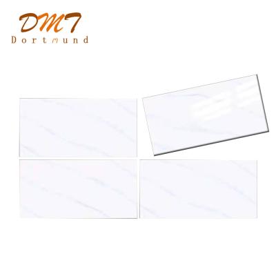 China Rustic Interior White Simple Luxury Marble 400x800 Tiles Anti Slip Tiles Living Room Interior for sale