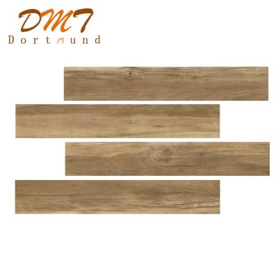 China Rustic Tiles Custom Non-Slip Solid Wood Wear-Resistant Refractory Custom Glazed Tiles Wood Imitate Tiles for sale