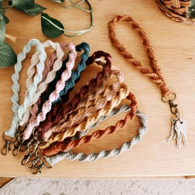 China New Simplicity Rope Braided Knots Hand - Woven Cotton Rope Small Key Jewelry Pendant Chain Pendant for sale