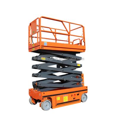 China Easy Man Hydraulic Self Propelled Scissor Lift Small Convenience Safety Operation Work Platform 6-14 Meters For Sale for sale