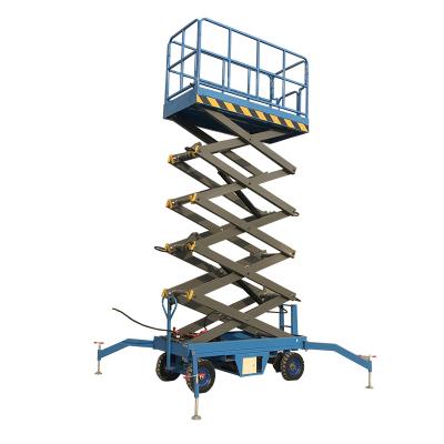 China Easy Operation Safety Convenience 500kg Capacity Electric Hydraulic Battery Operated Mobile Platform Scissor Lift for sale