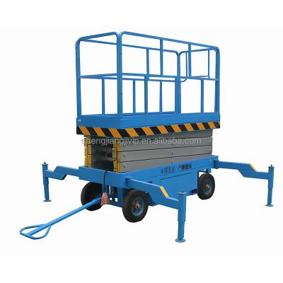 China Easy Operation Safety Convenience Jinan Supplier 12m Trailer Mounted Hydraulic Scissor Lift Small Lift Platform With Factory Price for sale