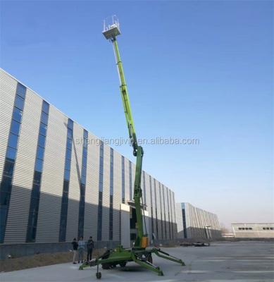 China Hotels 10m Electric Hydraulic Towable Man Lifts Articulated Boom Lift for sale