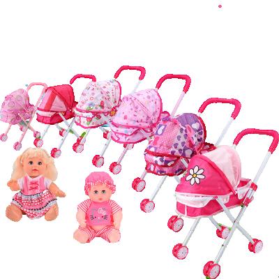 China Changeable Dressing 12 14 Inch Doll Accessories Play Stroller for sale