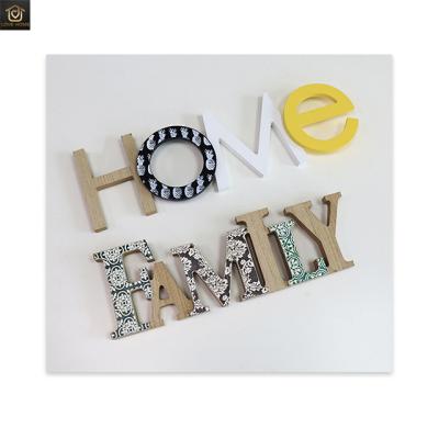 China Eco-friendly Nordic Minimalist Bohemia Wall Hanging Decorations Combination Letter Crafts Creative Wooden Home Ornaments for sale