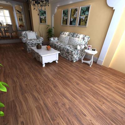 China Anti-Slip Fireproof Wood Grain Click And Lock Vinyl Click Flooring Indoor Home Decoration for sale