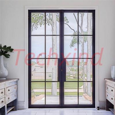 China Bedroom Lock Front Steel Storm Bath Room Waterproof Design Screendoor Hinged Hinge Doors for sale