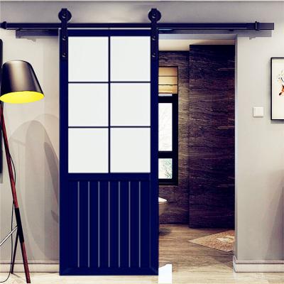 China Modern Waterproof Hardware Low Profile 30 in Single Curved Contemporary Shower Chevron Barn Doors for sale